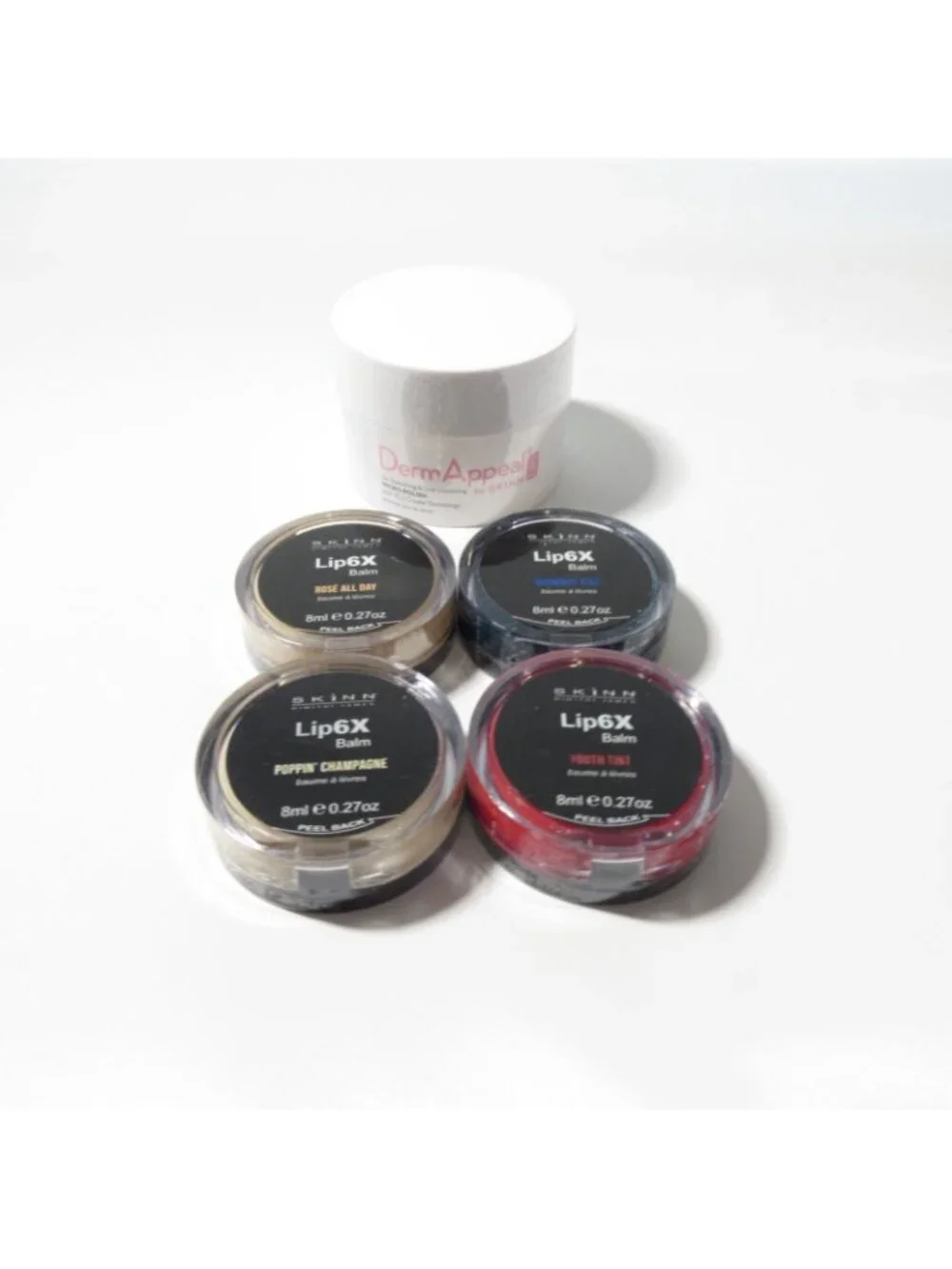 Skinn Cosmetics Lip 6X Balm & DermAppeal Lips Set of 5 Sealed